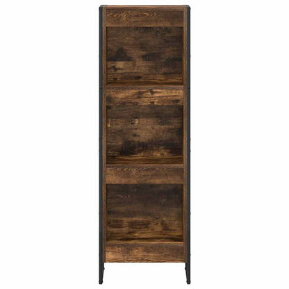 vidaXL Book Cabinet 40 x 30 x 121 cm Engineered Wood Smoke Oak 5