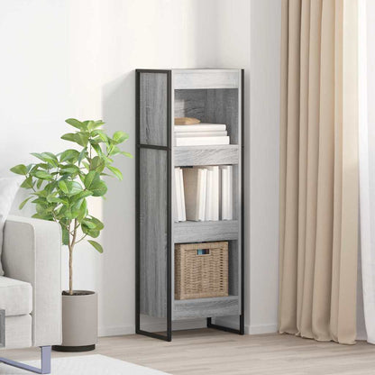 vidaXL Book Cabinet 40 x 30 x 121 cm Engineered Wood Grey Sonoma 1