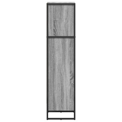 vidaXL Book Cabinet 40 x 30 x 121 cm Engineered Wood Grey Sonoma 6