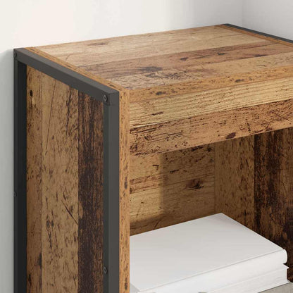 vidaXL Book Cabinet 40 x 30 x 121 cm Engineered Wood Old Wood 4