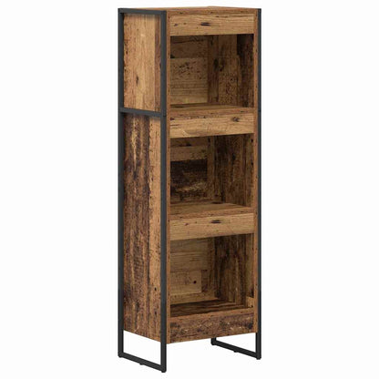 vidaXL Book Cabinet 40 x 30 x 121 cm Engineered Wood Old Wood 2