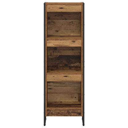 vidaXL Book Cabinet 40 x 30 x 121 cm Engineered Wood Old Wood 5