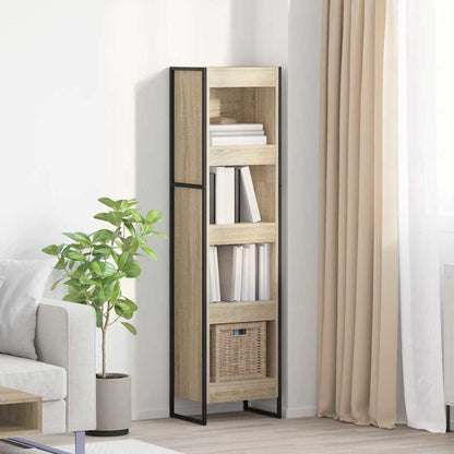 vidaXL Book Cabinet 40 x 30 x 155 cm Engineered Wood Sonoma 1