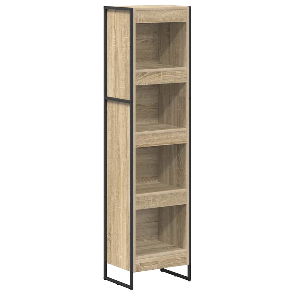 vidaXL Book Cabinet 40 x 30 x 155 cm Engineered Wood Sonoma 2