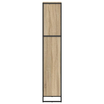 vidaXL Book Cabinet 40 x 30 x 155 cm Engineered Wood Sonoma 6