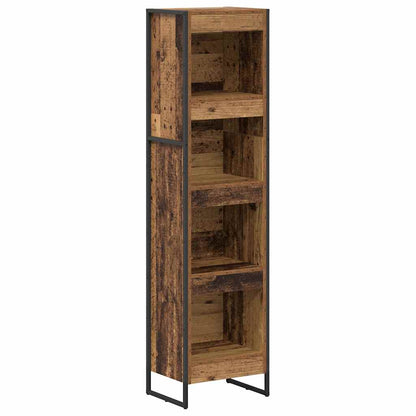 vidaXL Book Cabinet 40 x 30 x 155 cm Engineered Wood Old Wood 2