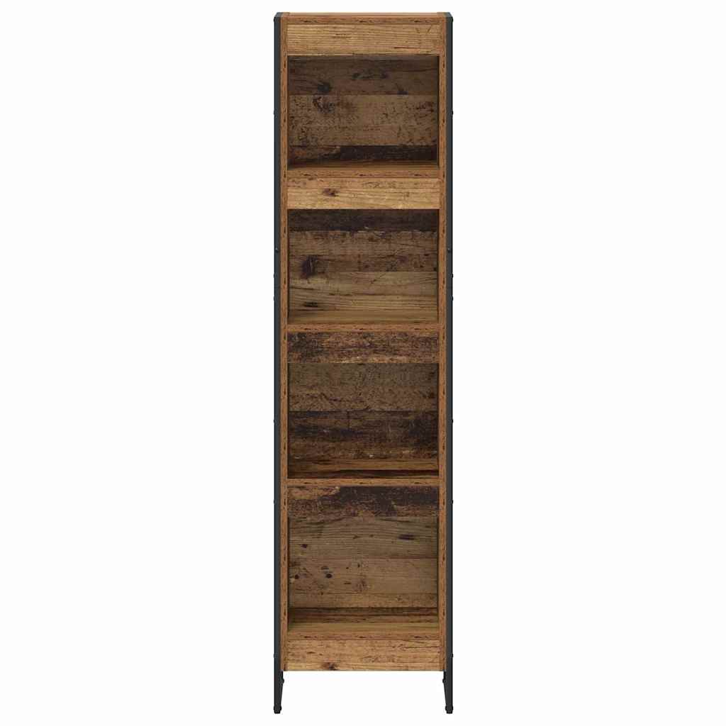 vidaXL Book Cabinet 40 x 30 x 155 cm Engineered Wood Old Wood 5