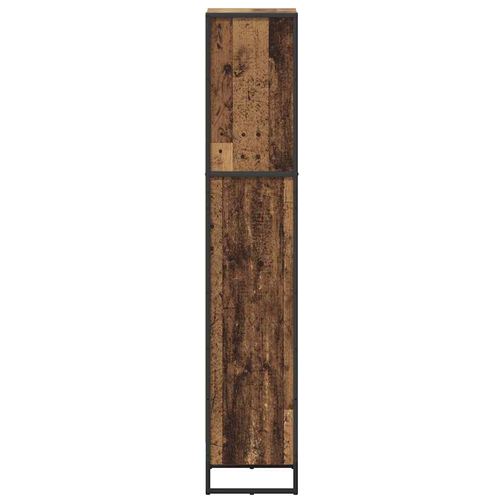 vidaXL Book Cabinet 40 x 30 x 155 cm Engineered Wood Old Wood 6