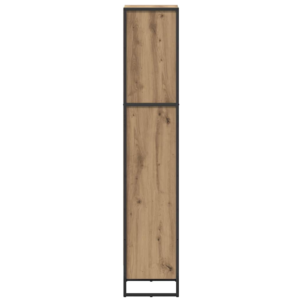 vidaXL Book Cabinet 40 x 30 x 155 cm Engineered Wood Artisian Oak 6