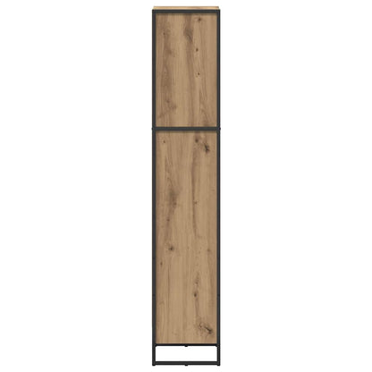 vidaXL Book Cabinet 40 x 30 x 155 cm Engineered Wood Artisian Oak 6