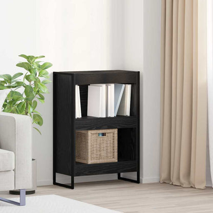 vidaXL Book Cabinet 60 x 30 x 86.5 cm Engineered Wood Black Oak 1