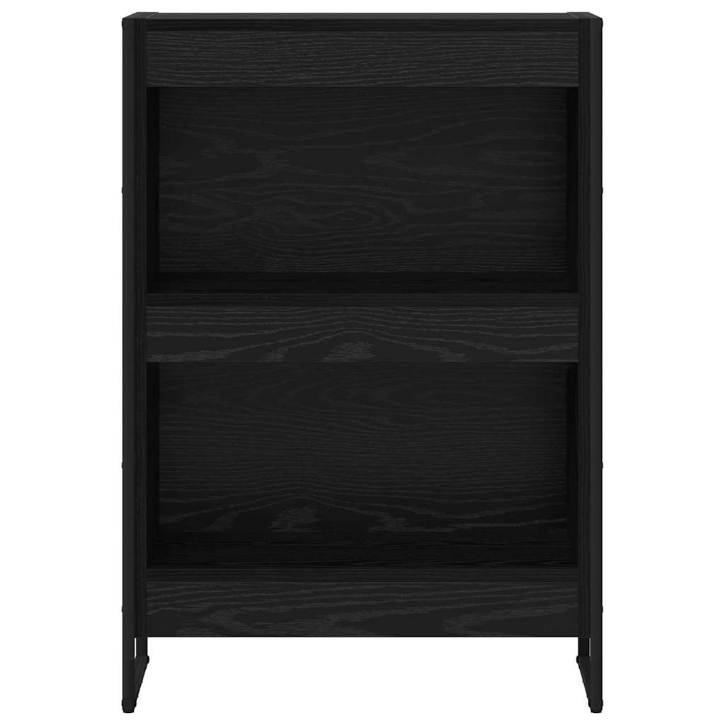 vidaXL Book Cabinet 60 x 30 x 86.5 cm Engineered Wood Black Oak 5