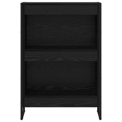 vidaXL Book Cabinet 60 x 30 x 86.5 cm Engineered Wood Black Oak 5