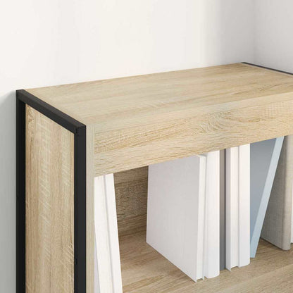 vidaXL Book Cabinet 60 x 30 x 86.5 cm Engineered Wood Sonoma 4