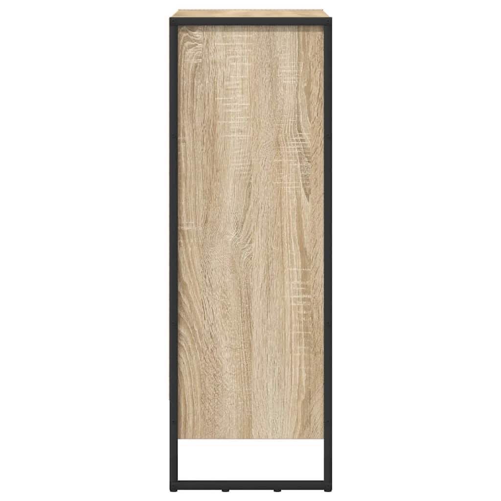 vidaXL Book Cabinet 60 x 30 x 86.5 cm Engineered Wood Sonoma 6