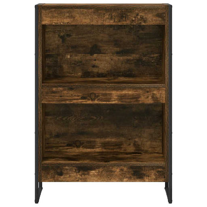 vidaXL Book Cabinet 60 x 30 x 86.5 cm Engineered Wood Smoke Oak 5