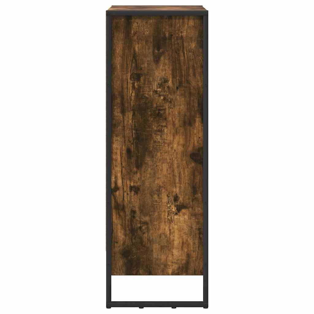 vidaXL Book Cabinet 60 x 30 x 86.5 cm Engineered Wood Smoke Oak 6