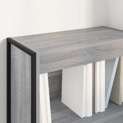 vidaXL Book Cabinet 60 x 30 x 86.5 cm Engineered Wood Grey Sonoma 4