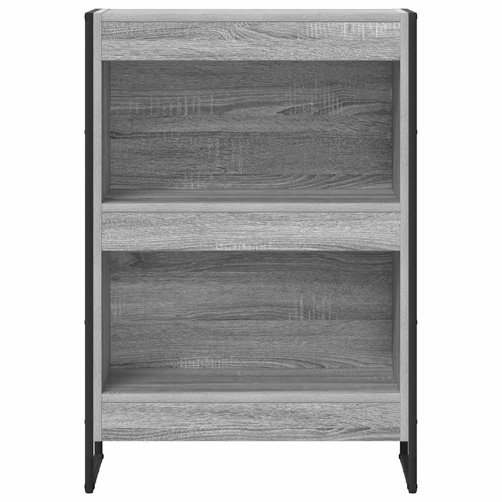 vidaXL Book Cabinet 60 x 30 x 86.5 cm Engineered Wood Grey Sonoma 5