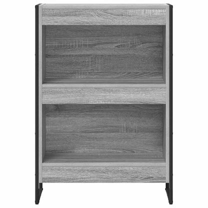 vidaXL Book Cabinet 60 x 30 x 86.5 cm Engineered Wood Grey Sonoma 5