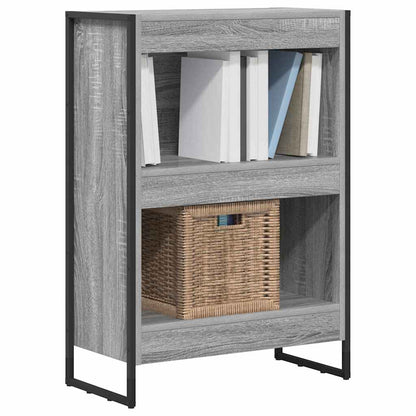 vidaXL Book Cabinet 60 x 30 x 86.5 cm Engineered Wood Grey Sonoma 3