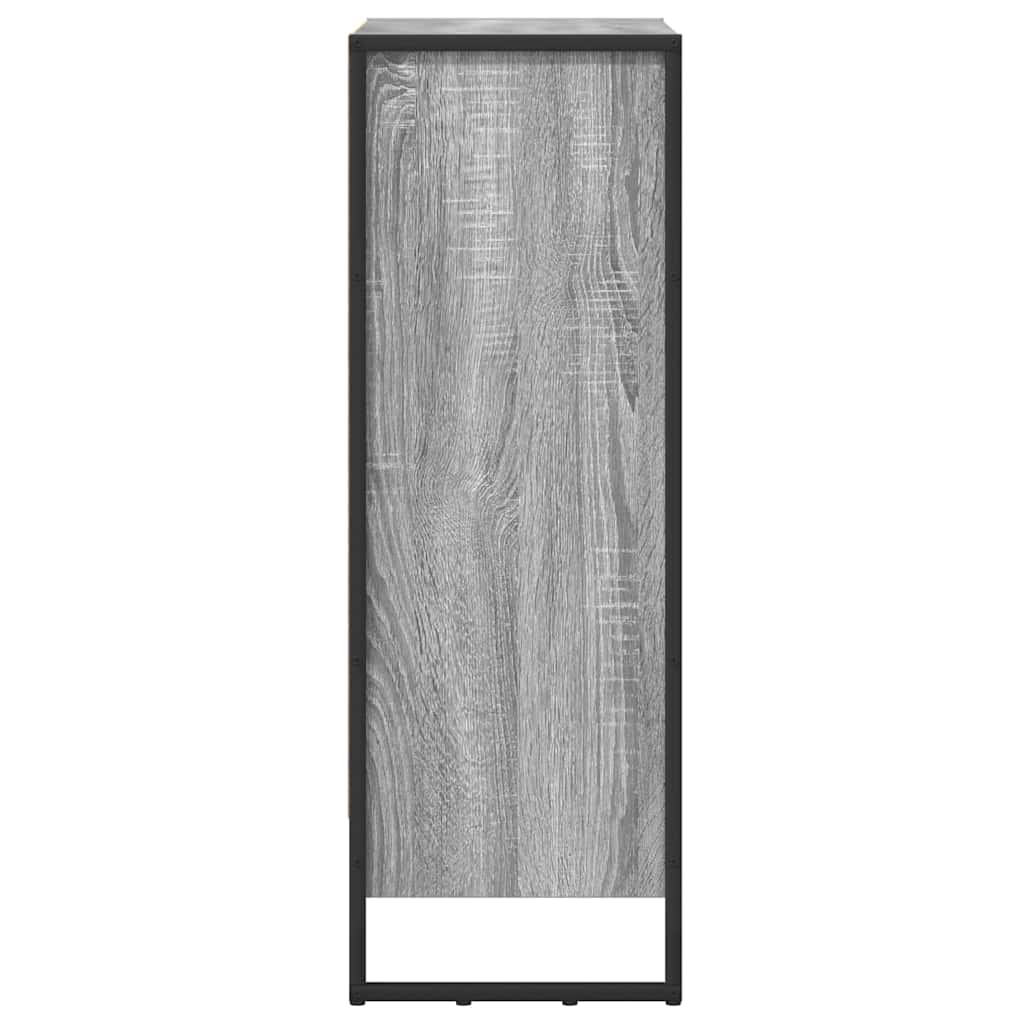 vidaXL Book Cabinet 60 x 30 x 86.5 cm Engineered Wood Grey Sonoma 6