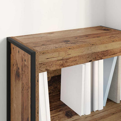 vidaXL Book Cabinet 60 x 30 x 86.5 cm Engineered Wood Old Wood 4