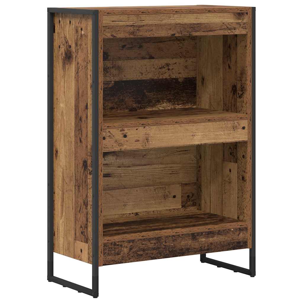 vidaXL Book Cabinet 60 x 30 x 86.5 cm Engineered Wood Old Wood 2
