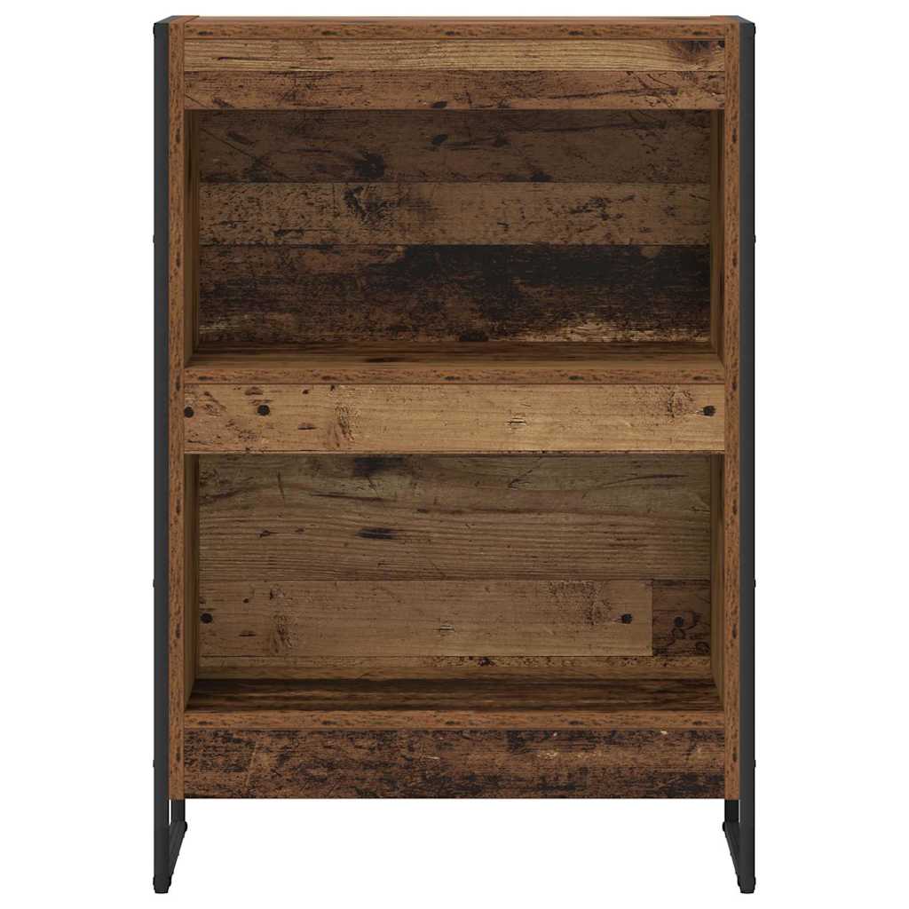 vidaXL Book Cabinet 60 x 30 x 86.5 cm Engineered Wood Old Wood 5