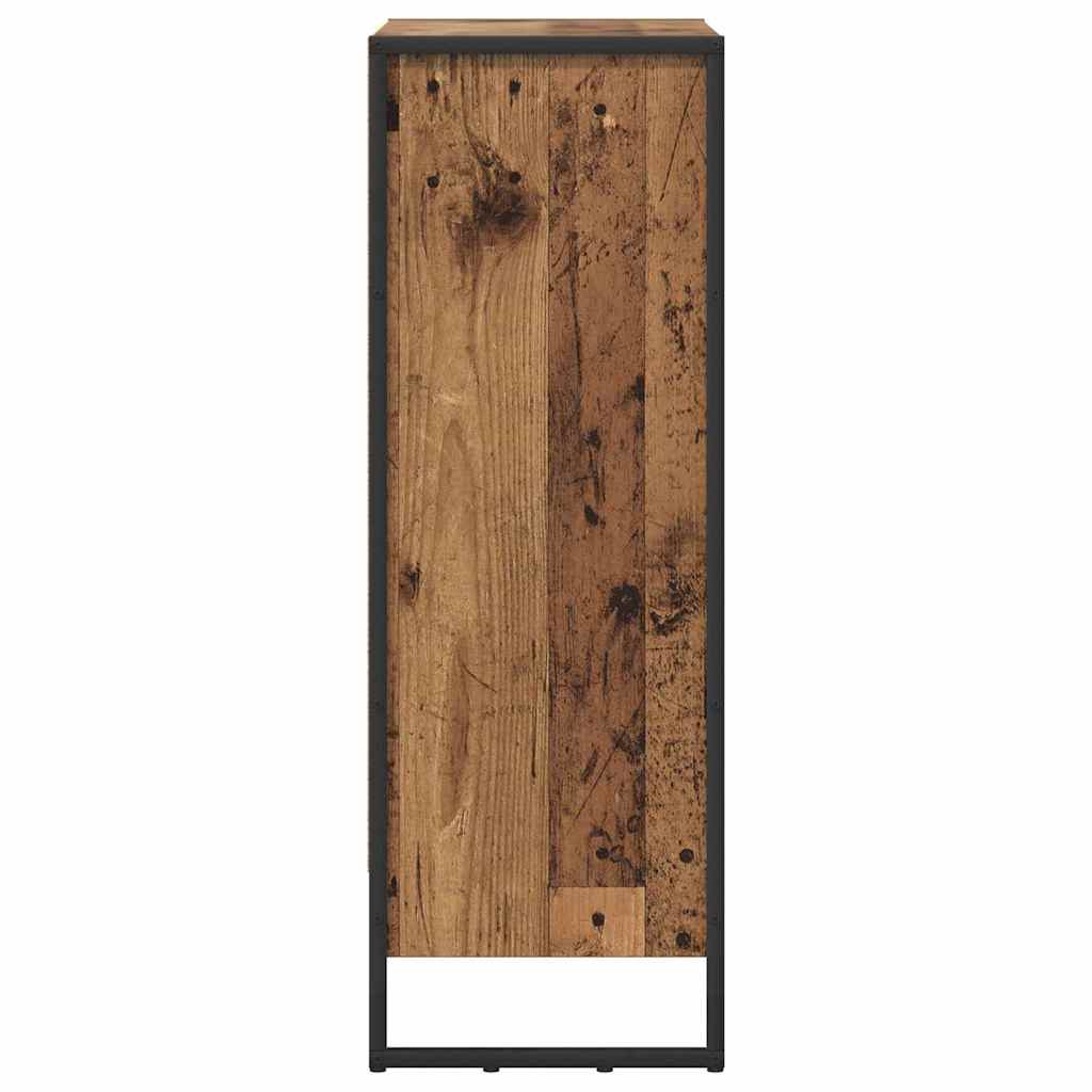 vidaXL Book Cabinet 60 x 30 x 86.5 cm Engineered Wood Old Wood 6