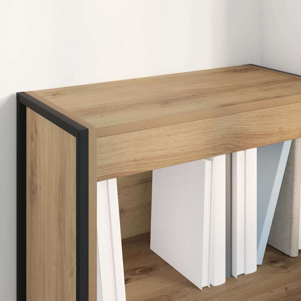 vidaXL Book Cabinet 60 x 30 x 86.5 cm Engineered Wood Artisian Oak 4