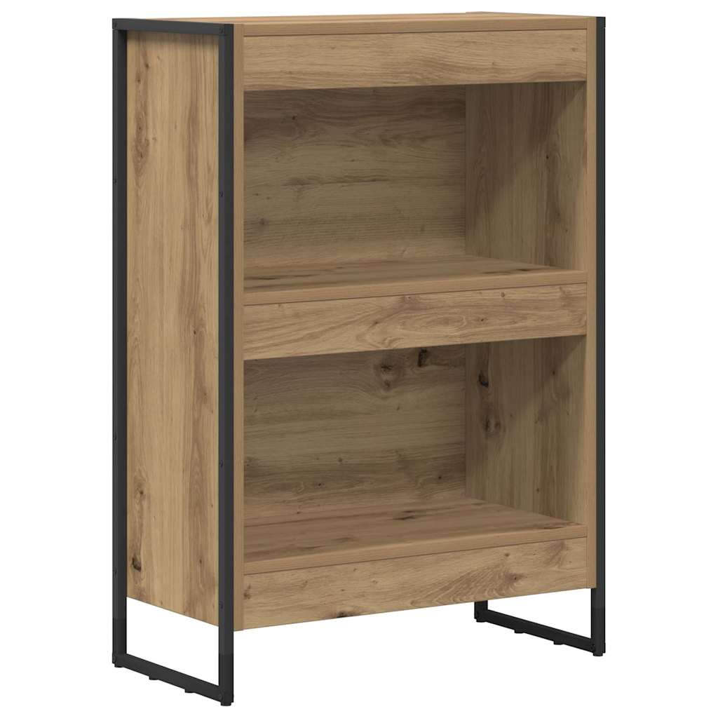vidaXL Book Cabinet 60 x 30 x 86.5 cm Engineered Wood Artisian Oak 2