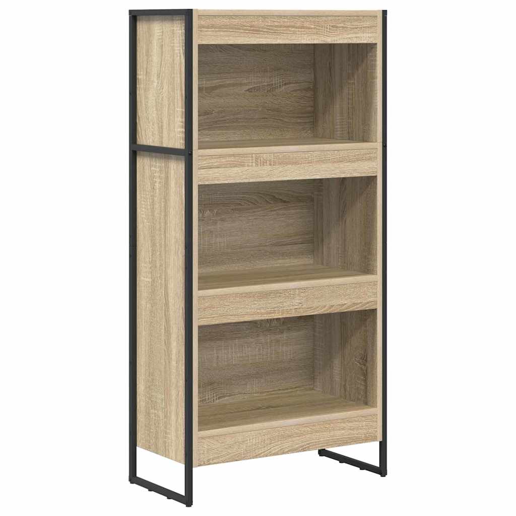 Book Cabinet 60 x 30 x 121 cm Engineered Wood Width 60 cm Height 121 cm Sonoma oak