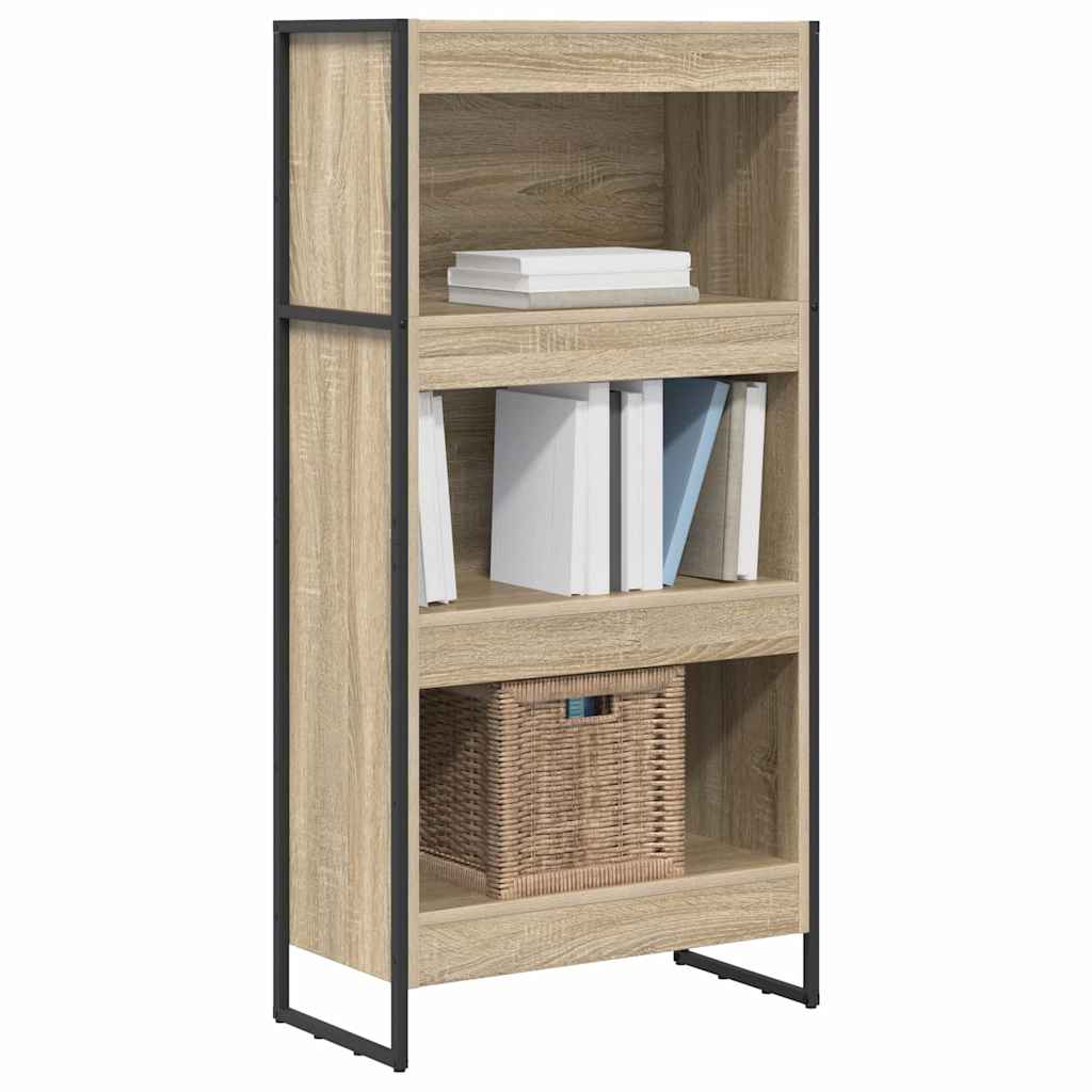 Book Cabinet 60 x 30 x 121 cm Engineered Wood Width 60 cm Height 121 cm Sonoma oak