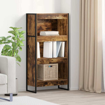 Book Cabinet 60 x 30 x 121 cm Engineered Wood Width 60 cm Height 121 cm Smoked oak