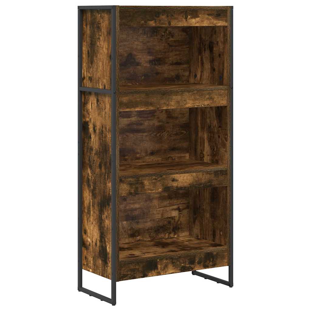 Book Cabinet 60 x 30 x 121 cm Engineered Wood Width 60 cm Height 121 cm Smoked oak