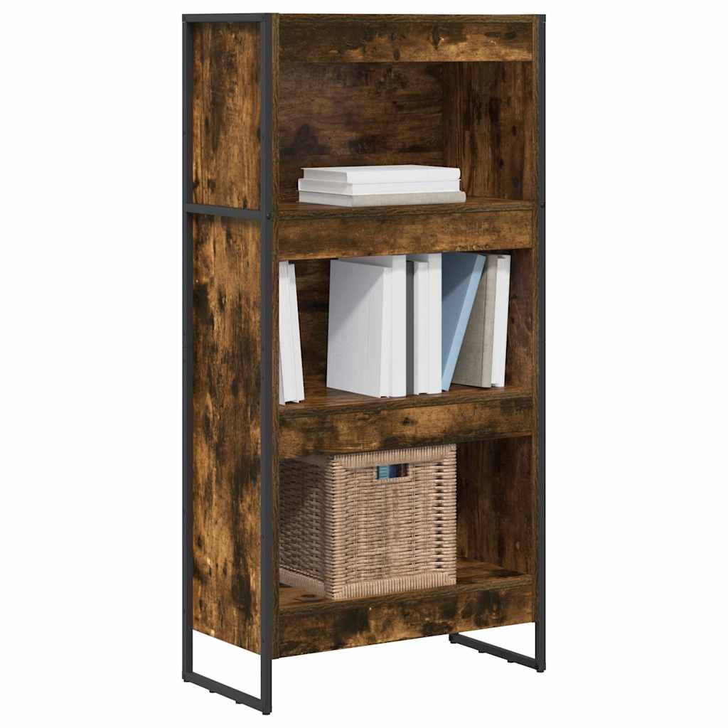 Book Cabinet 60 x 30 x 121 cm Engineered Wood Width 60 cm Height 121 cm Smoked oak