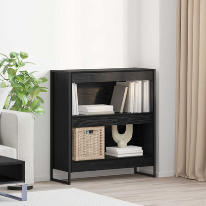 vidaXL Book Cabinet 80 x 30 x 86.5 cm Engineered Wood Black Oak 1