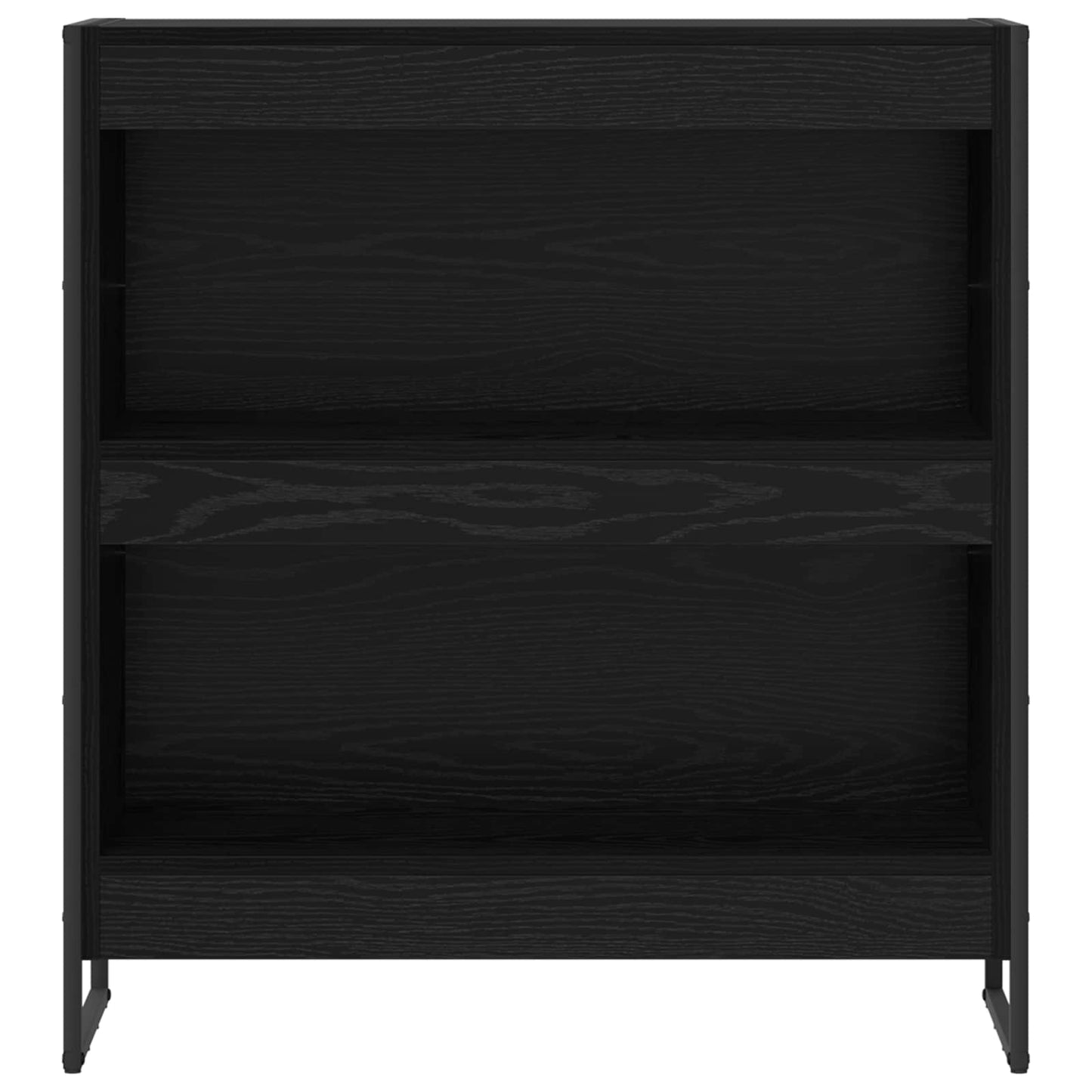 vidaXL Book Cabinet 80 x 30 x 86.5 cm Engineered Wood Black Oak 5