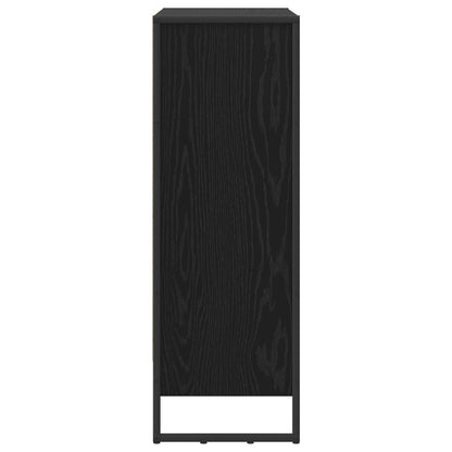 vidaXL Book Cabinet 80 x 30 x 86.5 cm Engineered Wood Black Oak 6