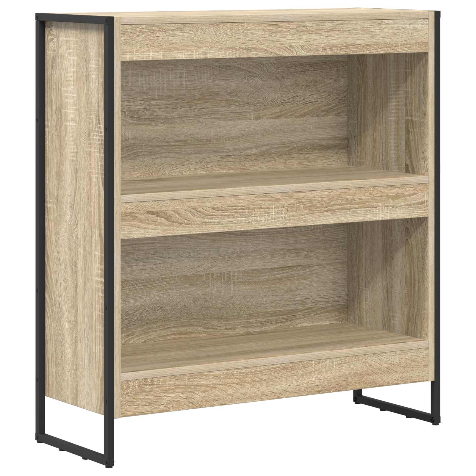 vidaXL Book Cabinet 80 x 30 x 86.5 cm Engineered Wood Sonoma 2