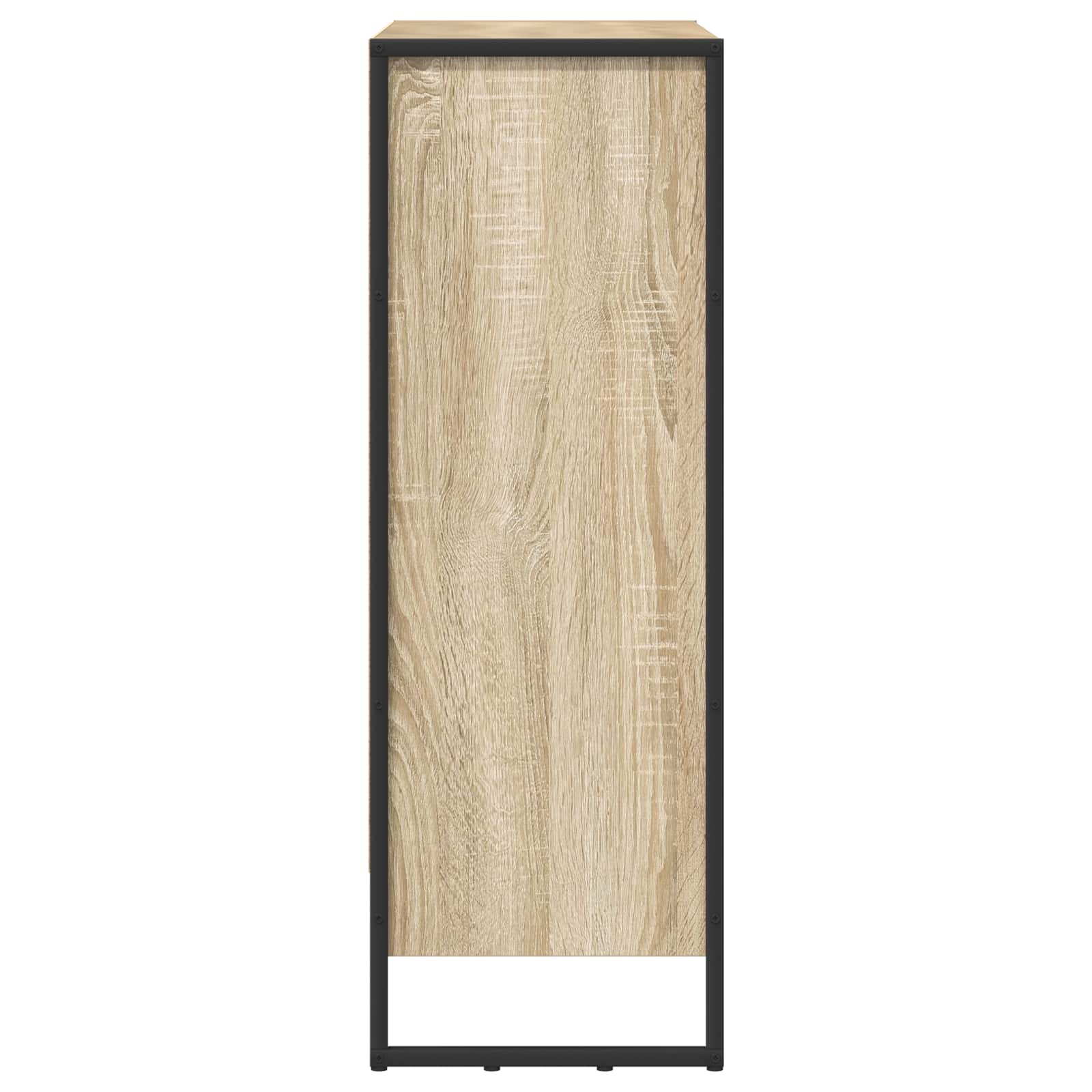vidaXL Book Cabinet 80 x 30 x 86.5 cm Engineered Wood Sonoma 6
