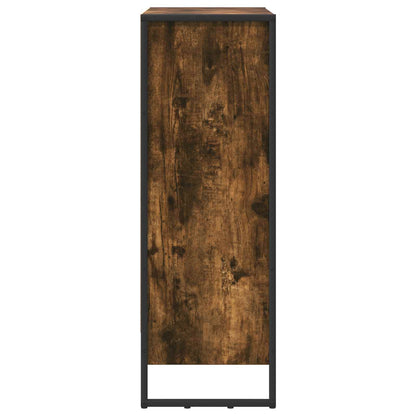 vidaXL Book Cabinet 80 x 30 x 86.5 cm Engineered Wood Smoke Oak 6