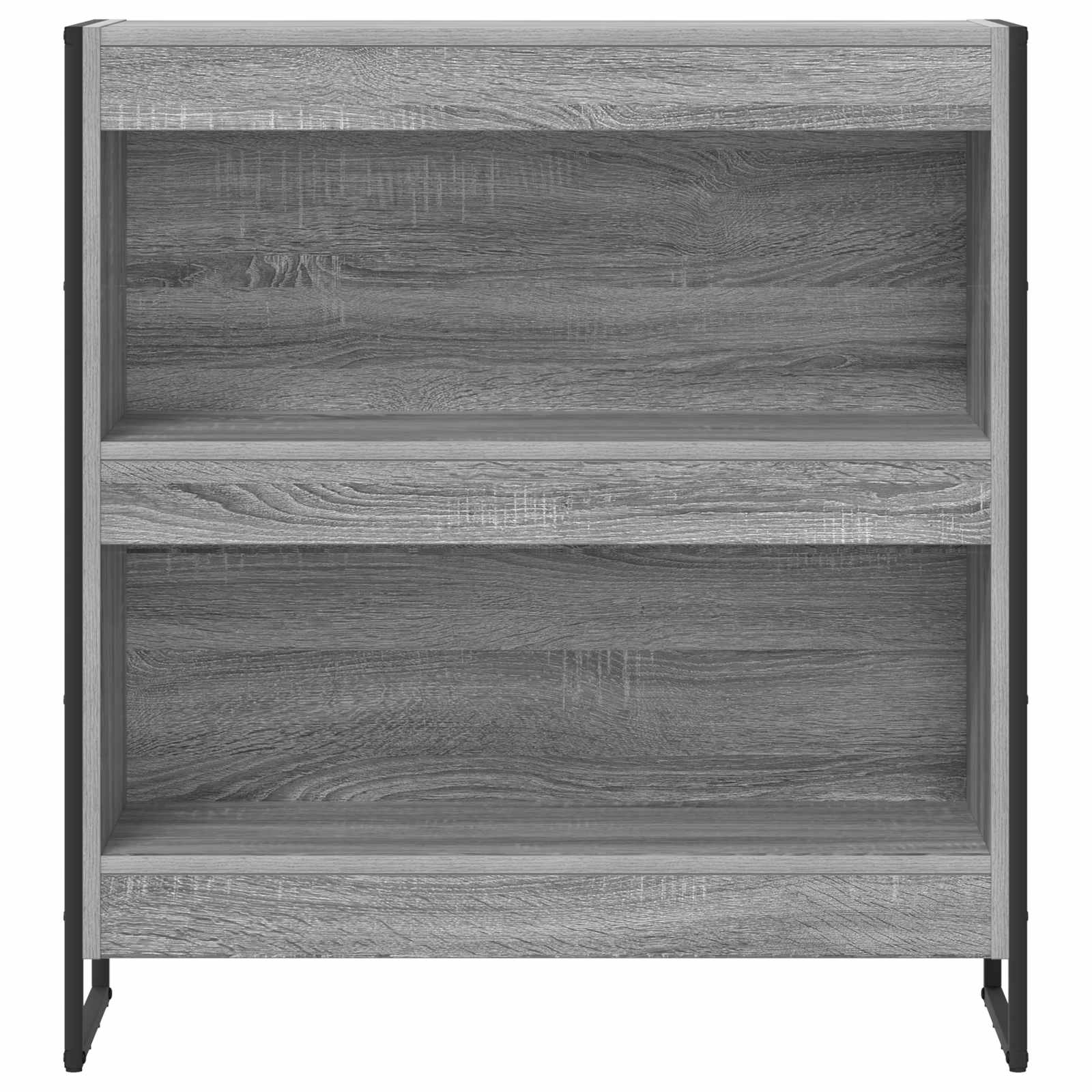 vidaXL Book Cabinet 80 x 30 x 86.5 cm Engineered Wood Grey Sonoma 5