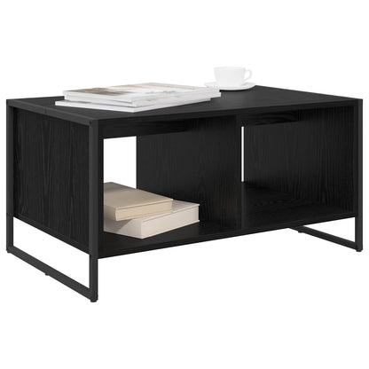 vidaXL Coffee Table Black Oak 80 x 50 x 40 cm Engineered Wood 3