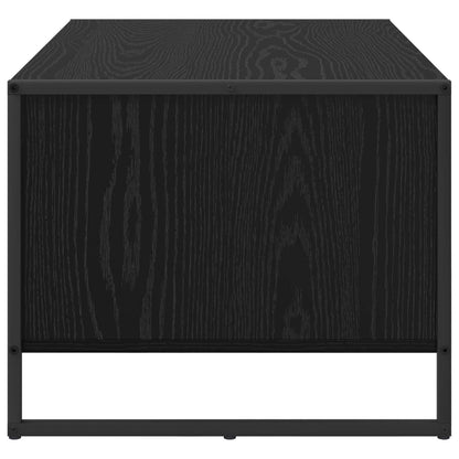 vidaXL Coffee Table Black Oak 80 x 50 x 40 cm Engineered Wood 6