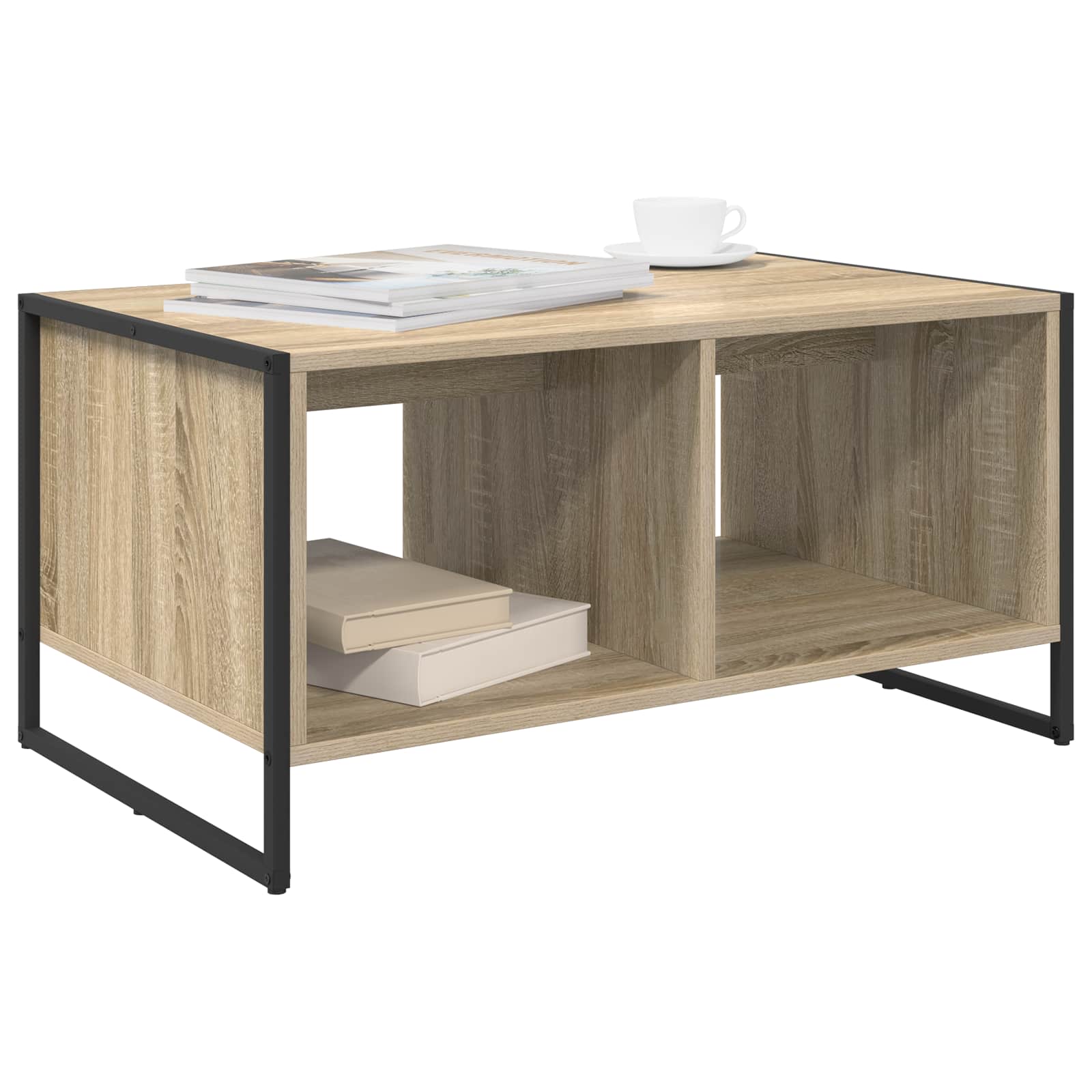 vidaXL Coffee Table Sonoma 80 x 50 x 40 cm Engineered Wood 3