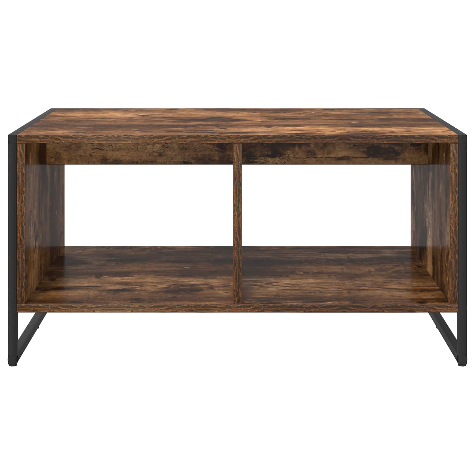vidaXL Coffee Table Smoke Oak 80 x 50 x 40 cm Engineered Wood 5