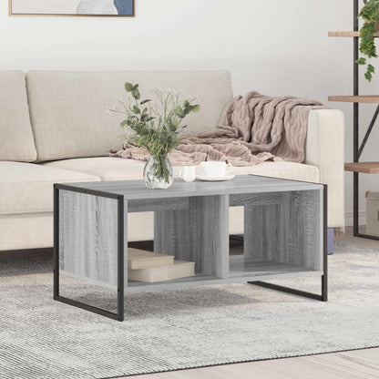 vidaXL Coffee Table Grey Sonoma 80 x 50 x 40 cm Engineered Wood 1