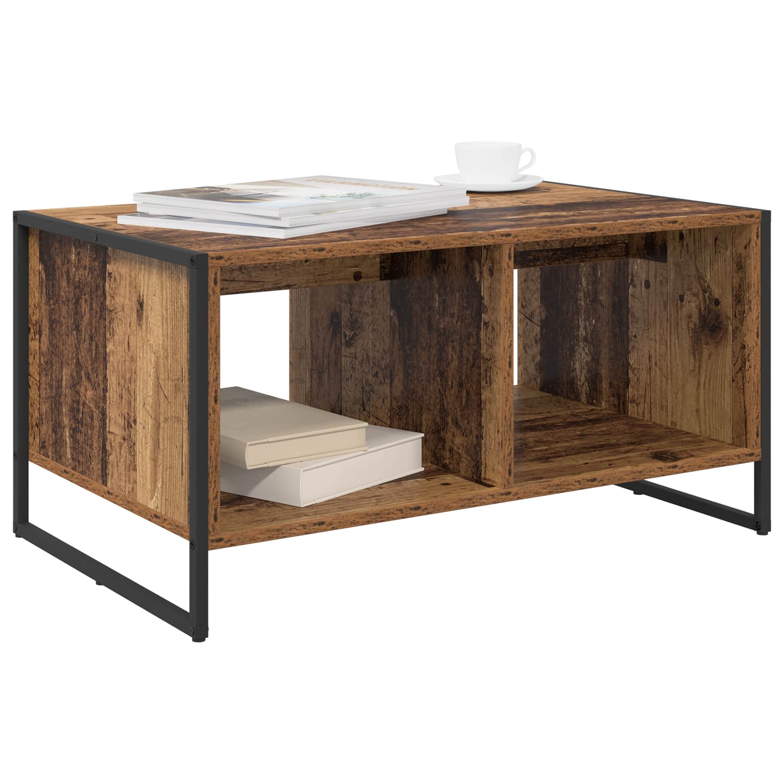 vidaXL Coffee Table Old Wood 80 x 50 x 40 cm Engineered Wood 3
